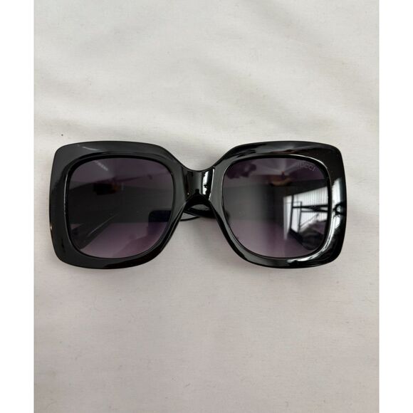 New Black Super Oversized Turtle Lens Sunglasses Classy Sunshield Designer - Picture 1 of 7